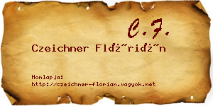 Czeichner Flórián névjegykártya